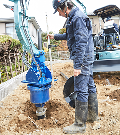 地盤補強工事